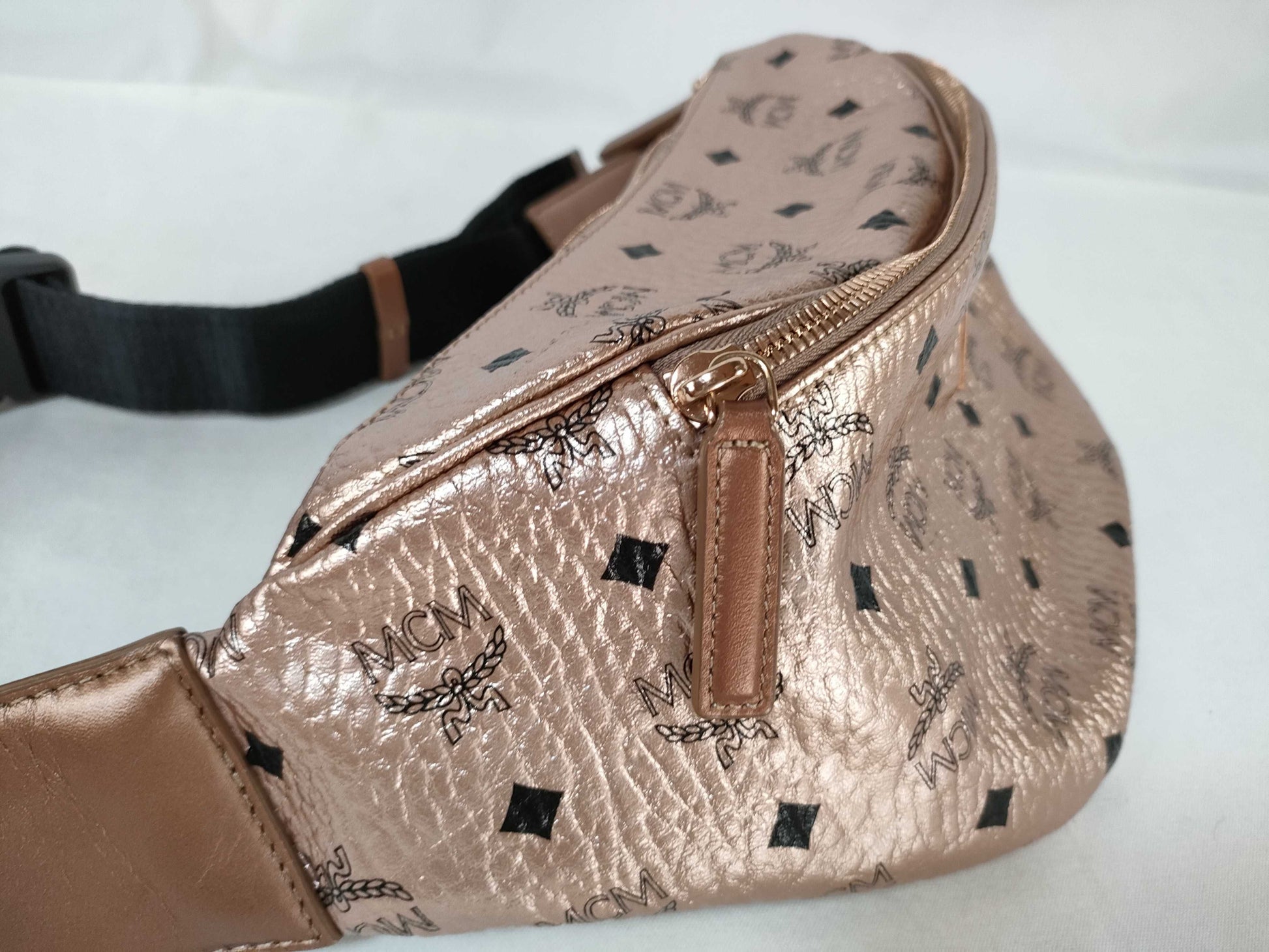MCM Visetos Studs Waist Bag
