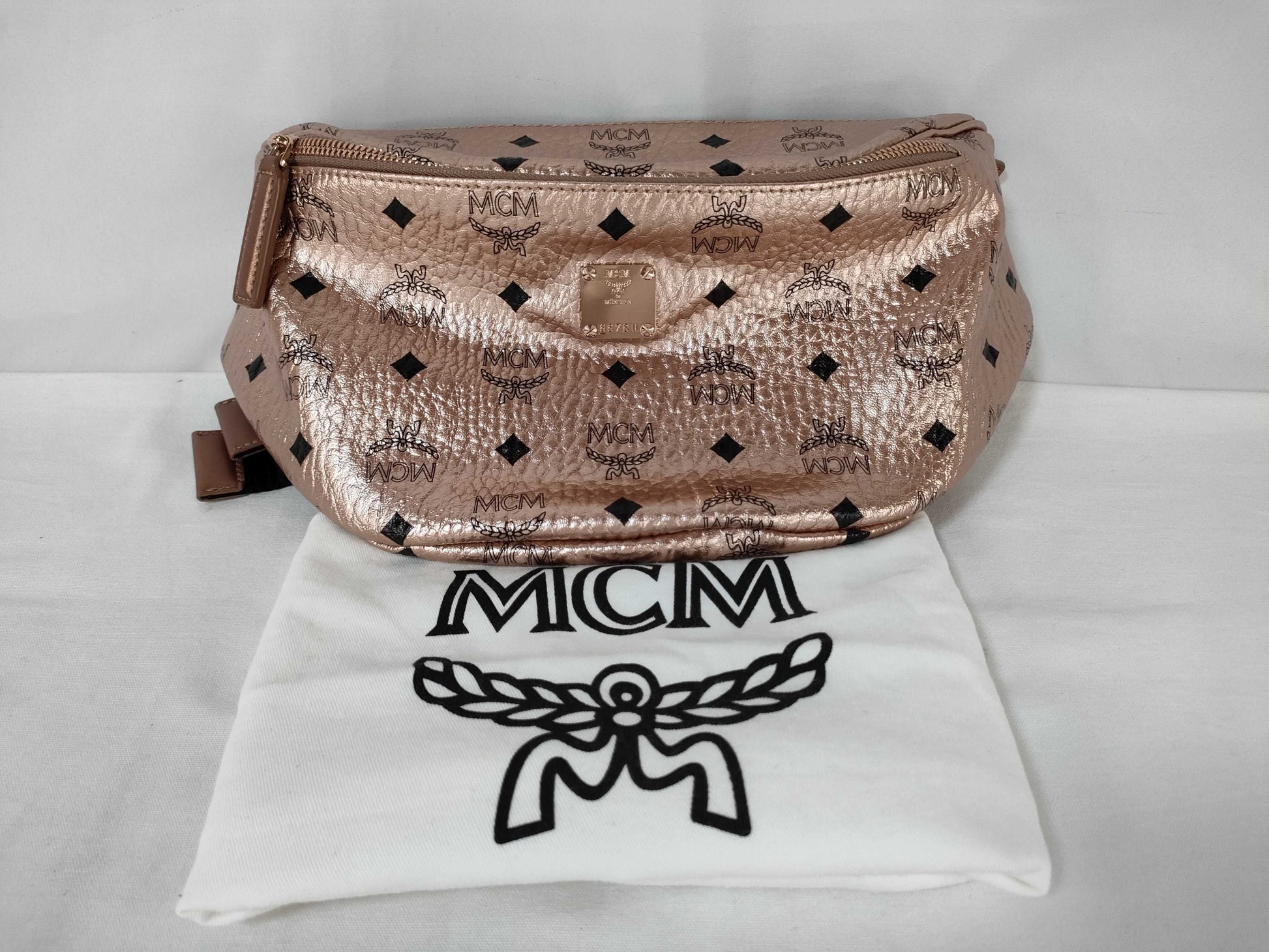MCM Visetos Studs Waist Bag