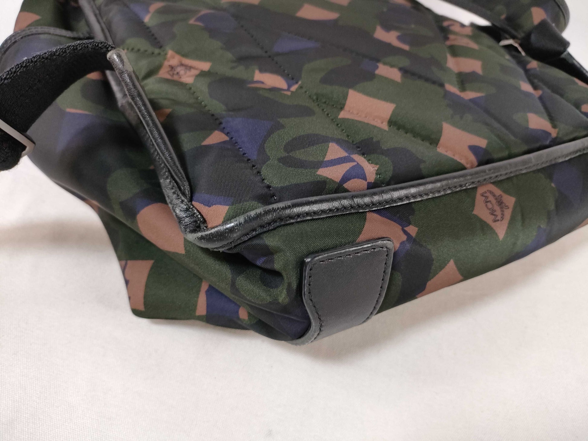 MCM Nylon Camouflage Backpack