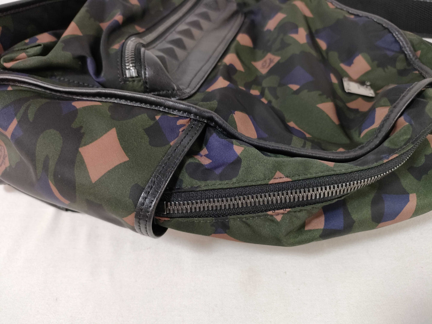 MCM Nylon Camouflage Backpack