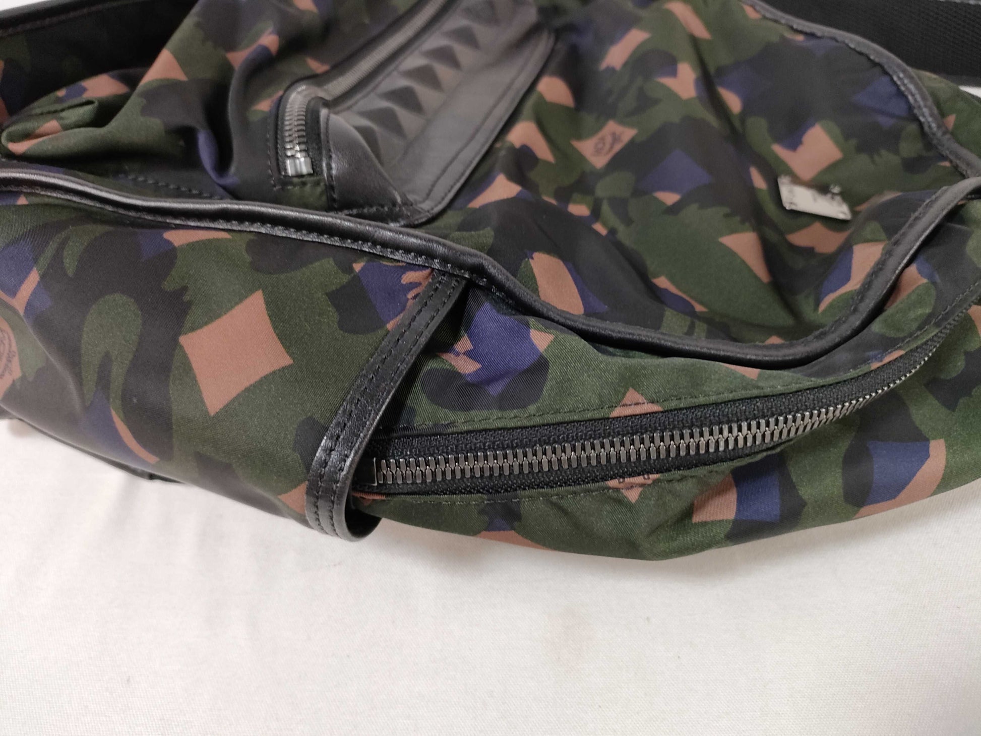 MCM Nylon Camouflage Backpack