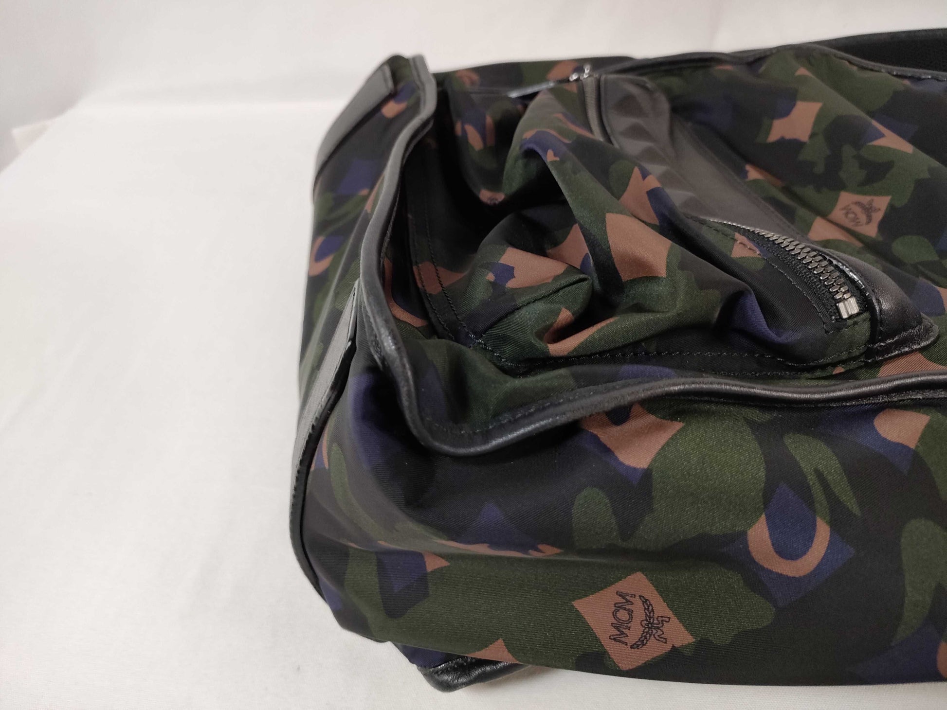 MCM Nylon Camouflage Backpack