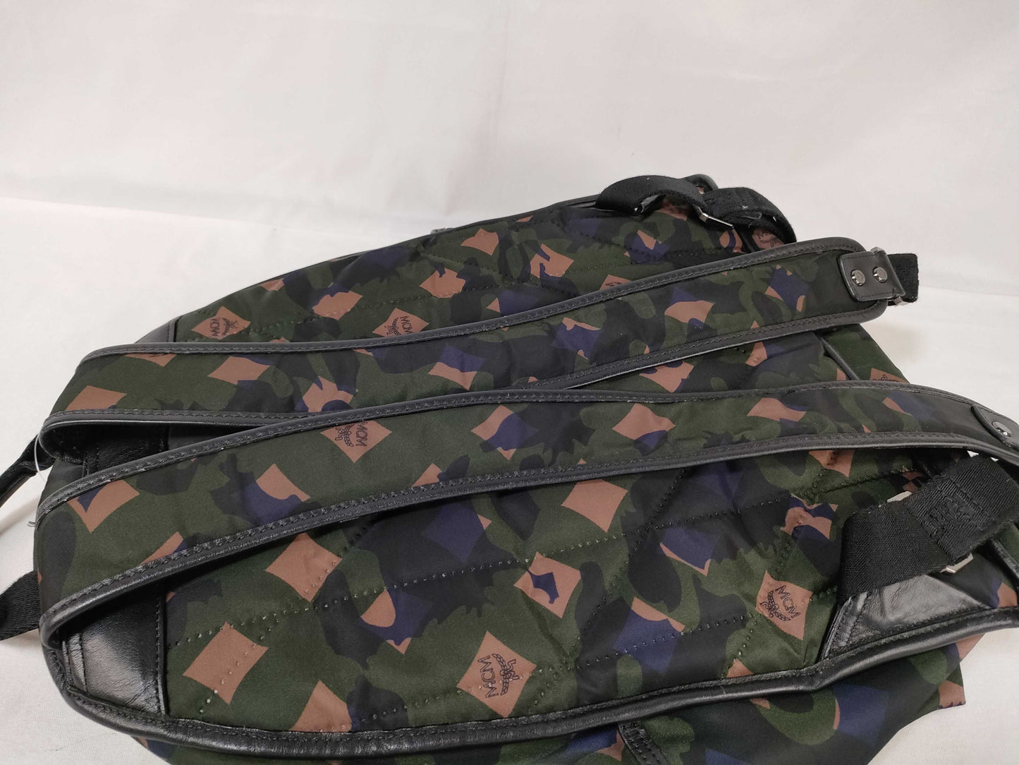 MCM Nylon Camouflage Backpack