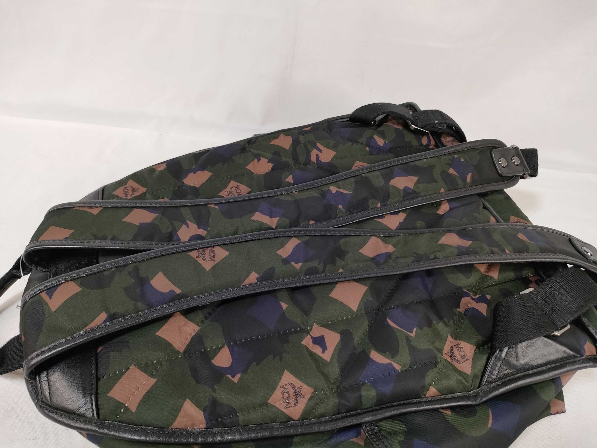 MCM Nylon Camouflage Backpack