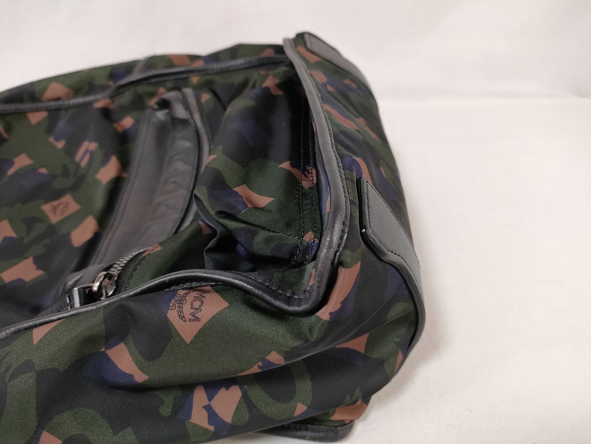 MCM Nylon Camouflage Backpack