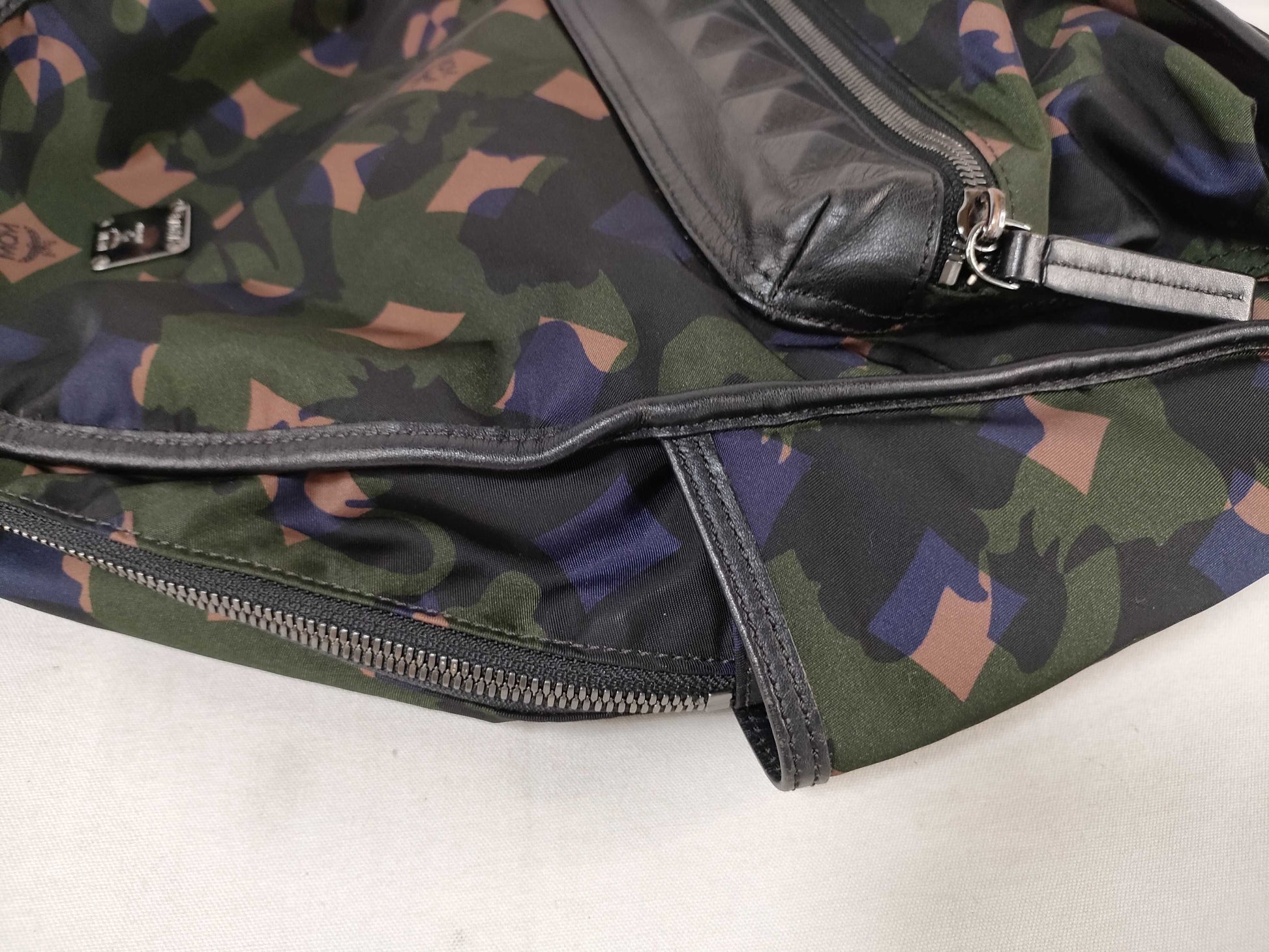MCM Nylon Camouflage Backpack
