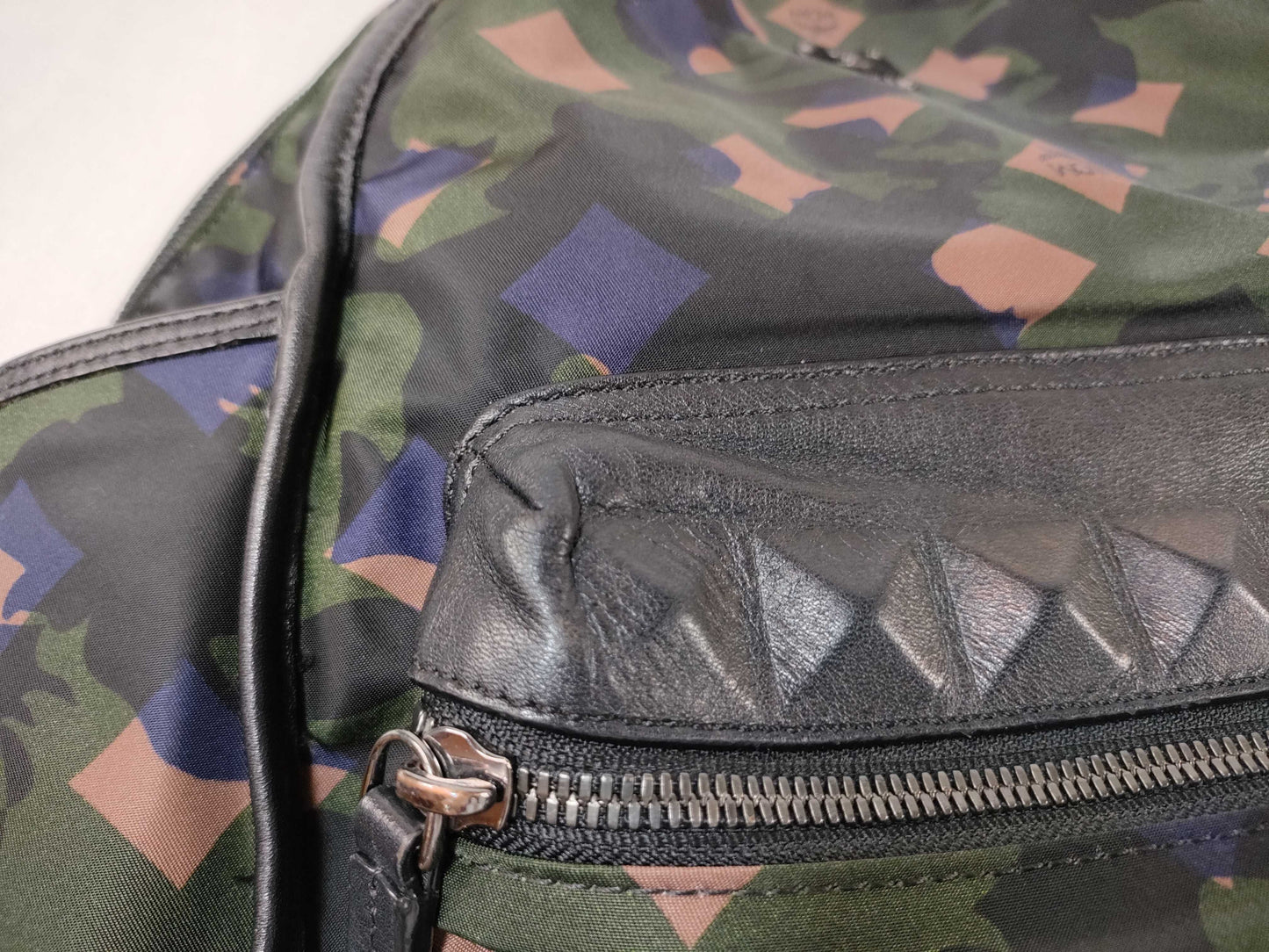 MCM Nylon Camouflage Backpack