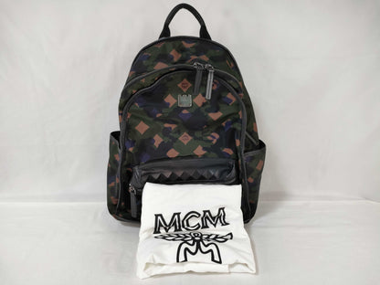 MCM Nylon Camouflage Backpack