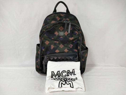 MCM Nylon Camouflage Backpack
