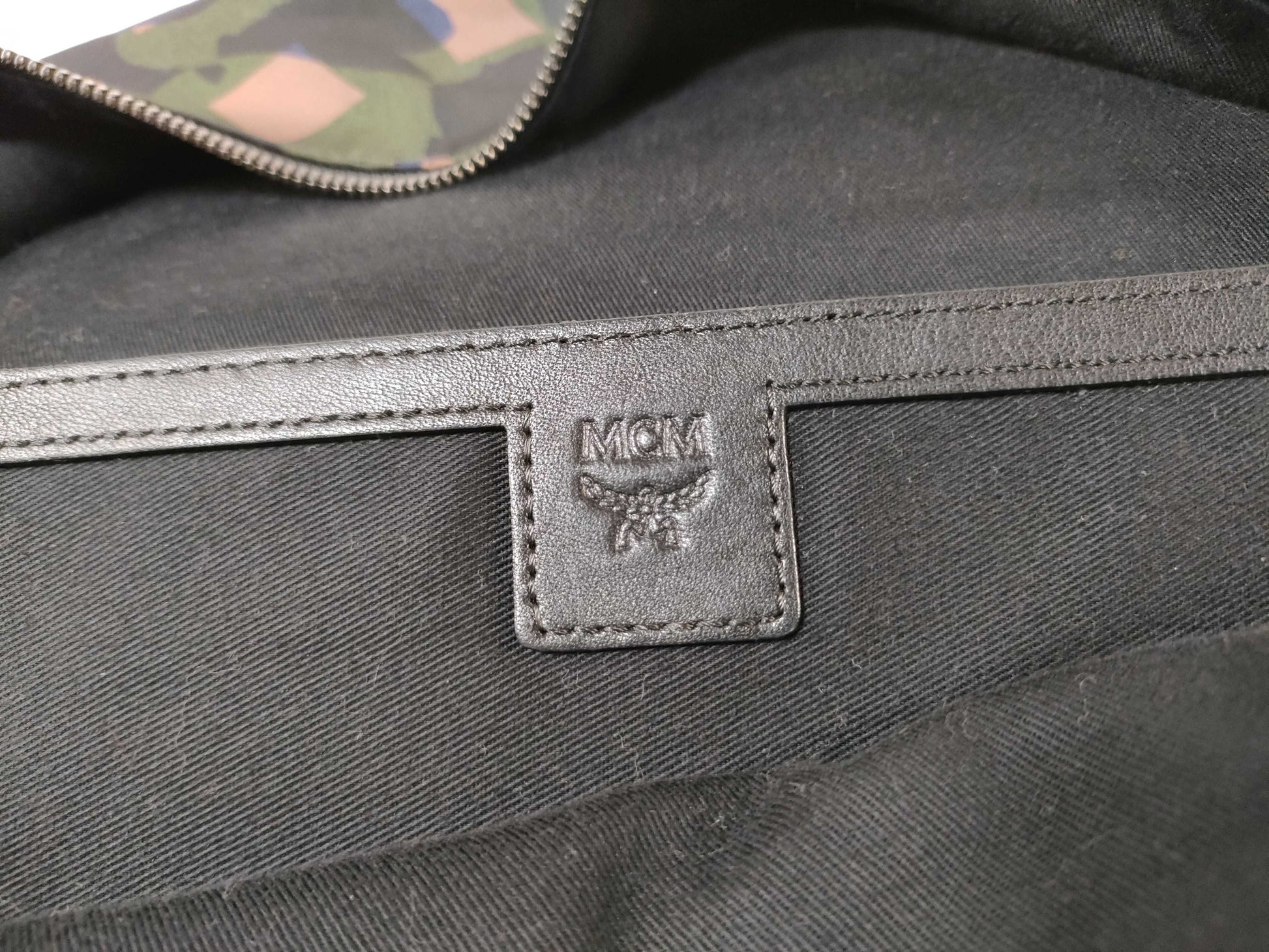 MCM Nylon Camouflage Backpack