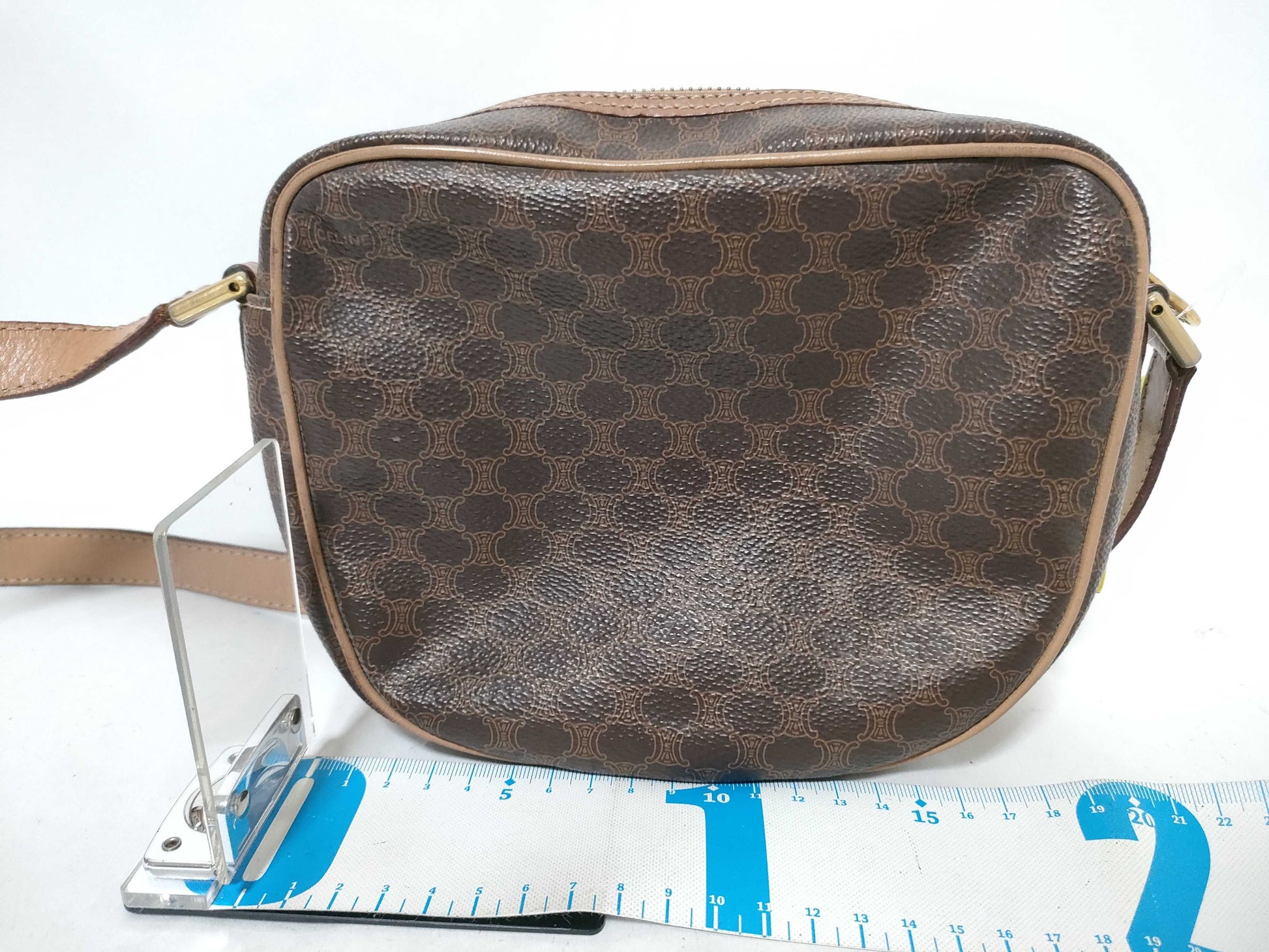 CELINE PVC Shoulder Bag M13 Beige Shoulder Bag