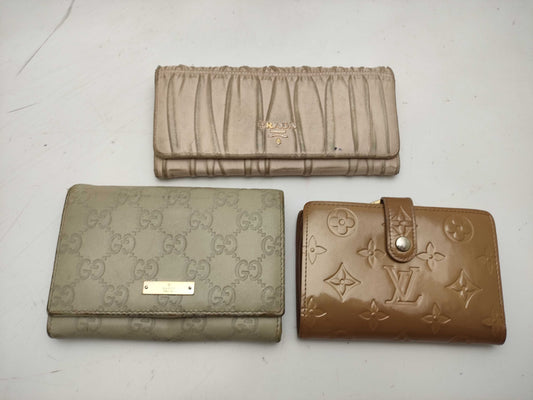 LOUIS VUITTON, PRADA, GUCCI, etc. Wallet Set