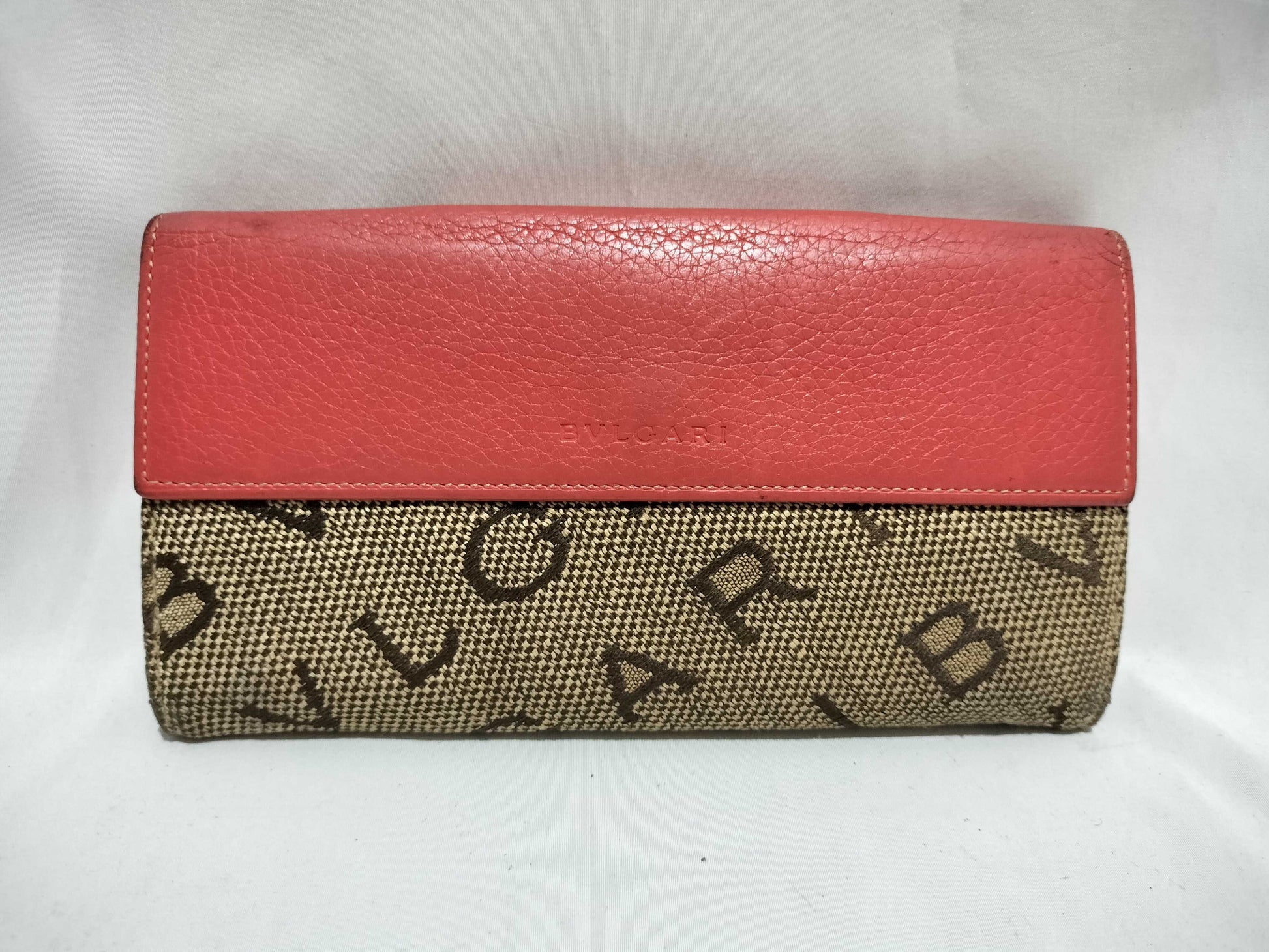 BVLGARI Canvas Long Wallet
