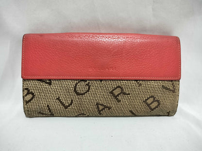BVLGARI Canvas Long Wallet