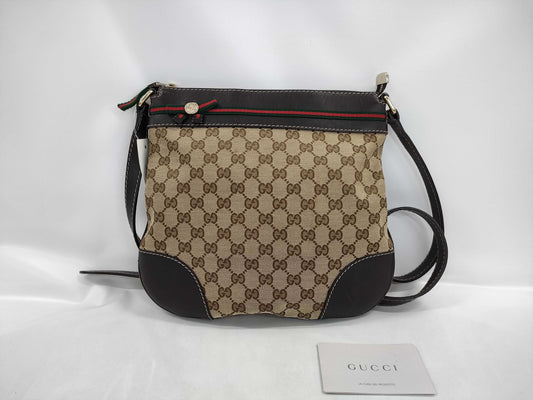 GUCCI GG Canvas Sherry 257065 Shoulder Bag