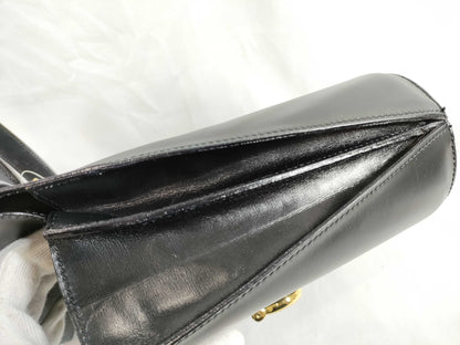 CELINE W-Flap Leather Handbag Handbag