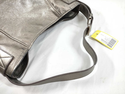 Salvatore Ferragamo Gancini Perforated Leather Shoulder Bag/Handbag