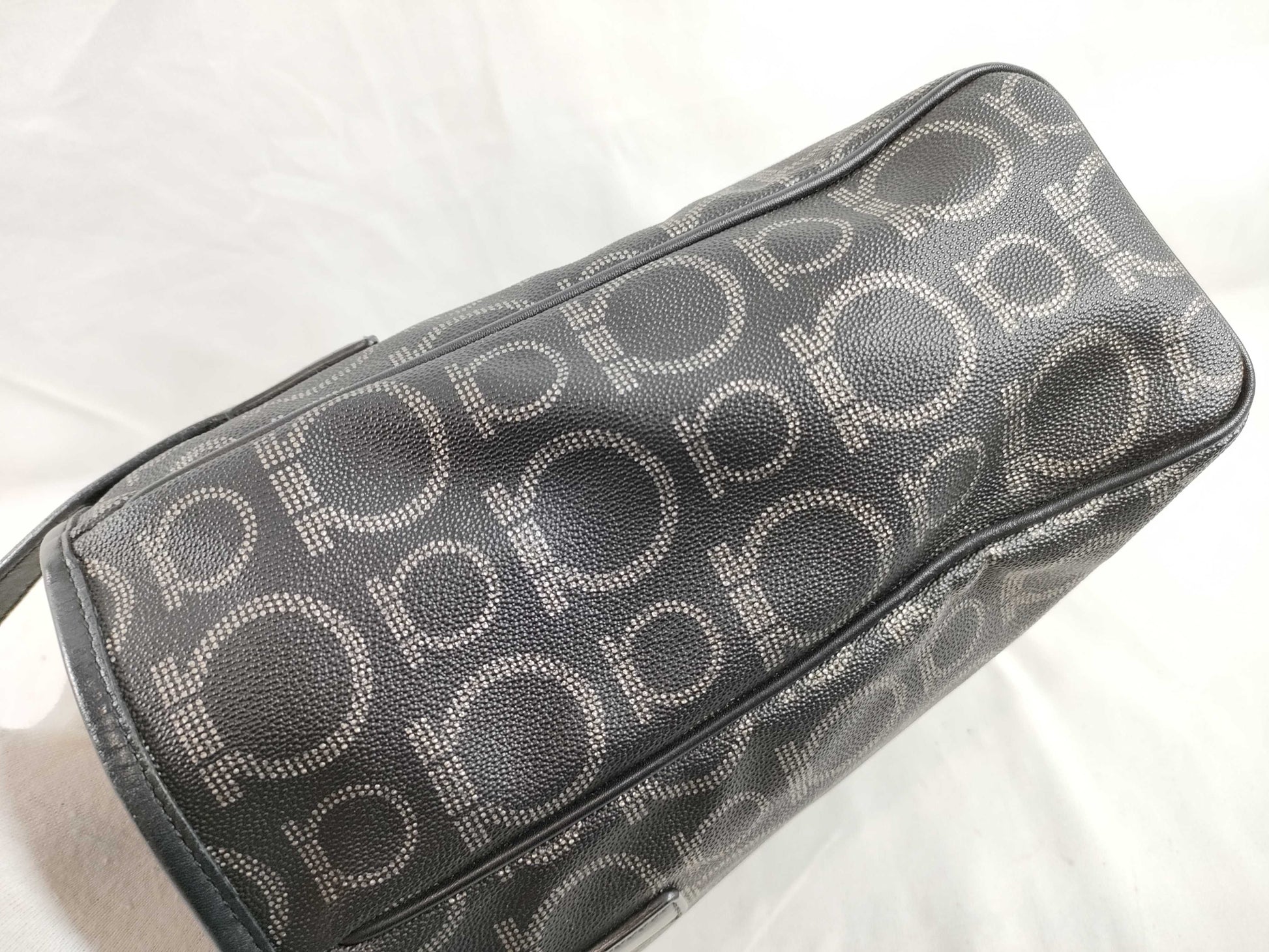 Salvatore Ferragamo Gancini PVC Tote Bag Handbag