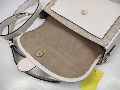 COACH Signature Leather Shoulder Bag C8307