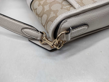 COACH Signature Leather Shoulder Bag C8307