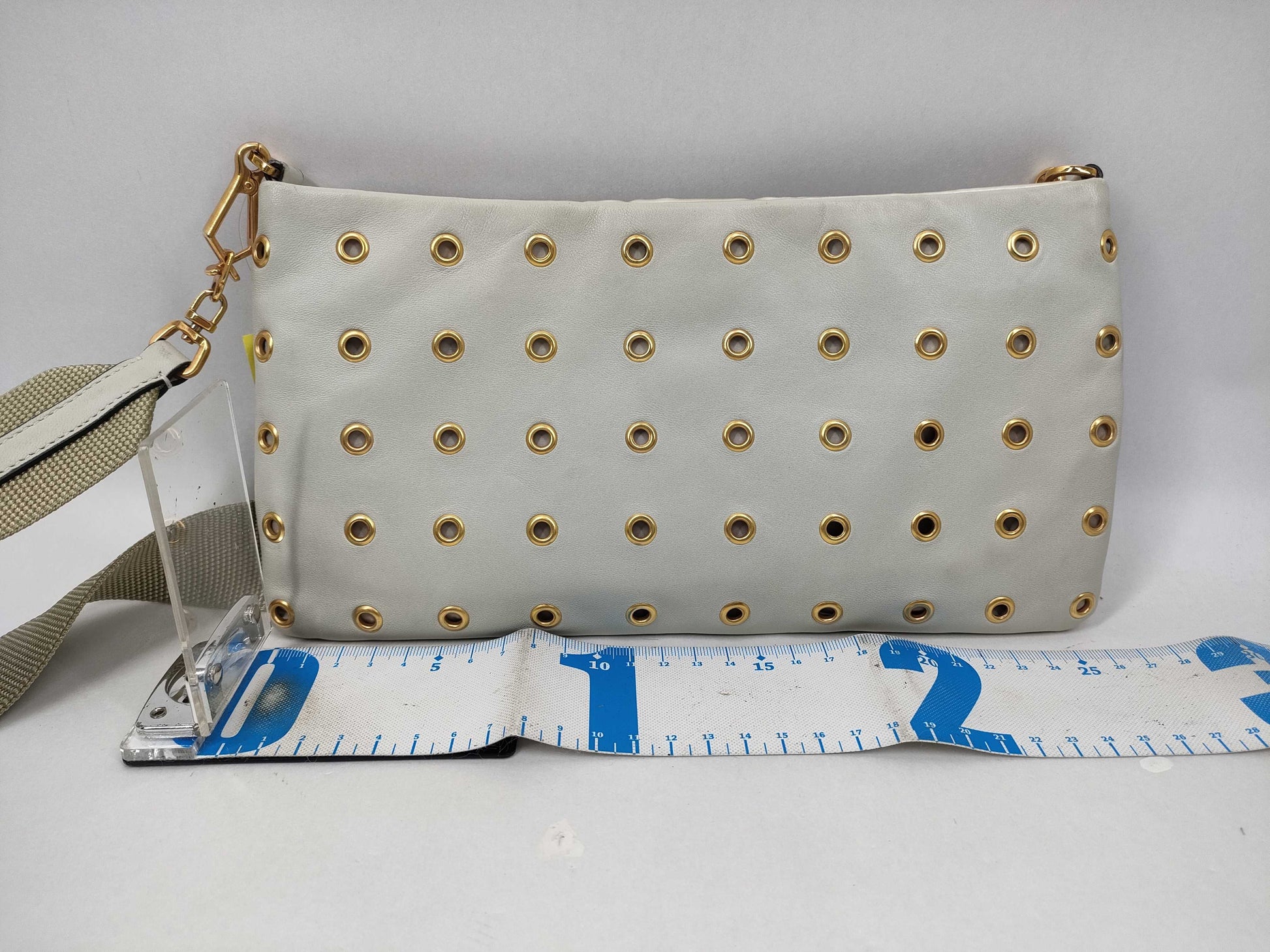 PRADA Perforated Leather Shoulder Bag