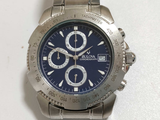 BULOVA Chrono Date 41011 Men's Watch with Box