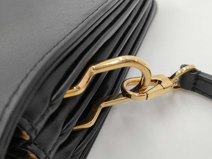 LOUIS VUITTON Rendez-Vous Noir Black Leather Shoulder Bag