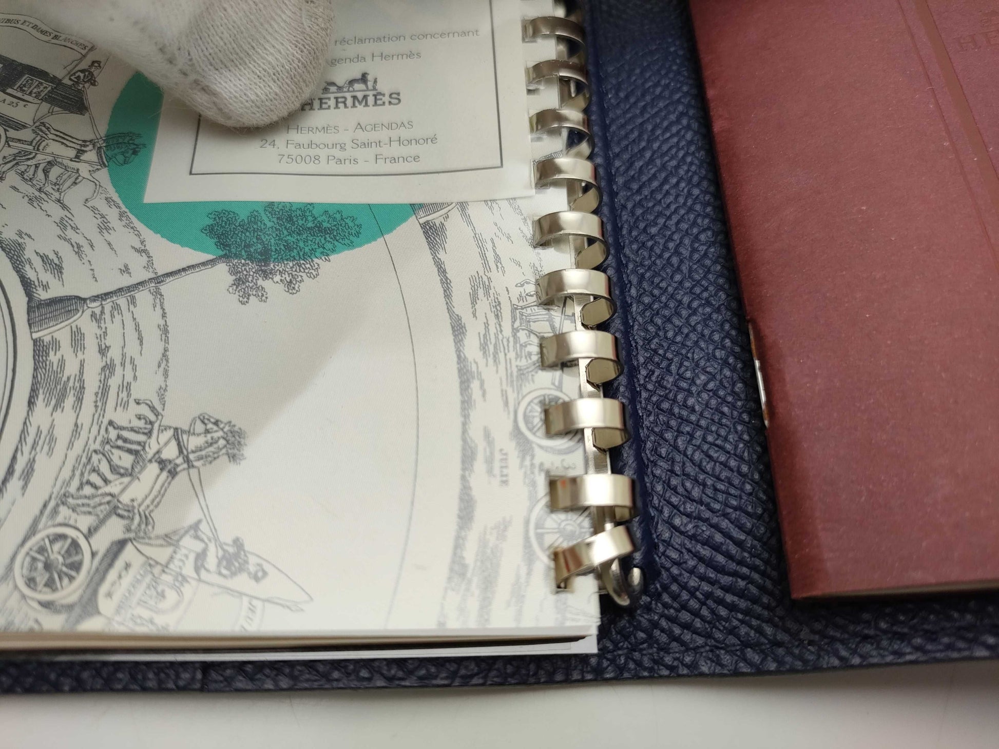 HERMES HERMES system notebook cover