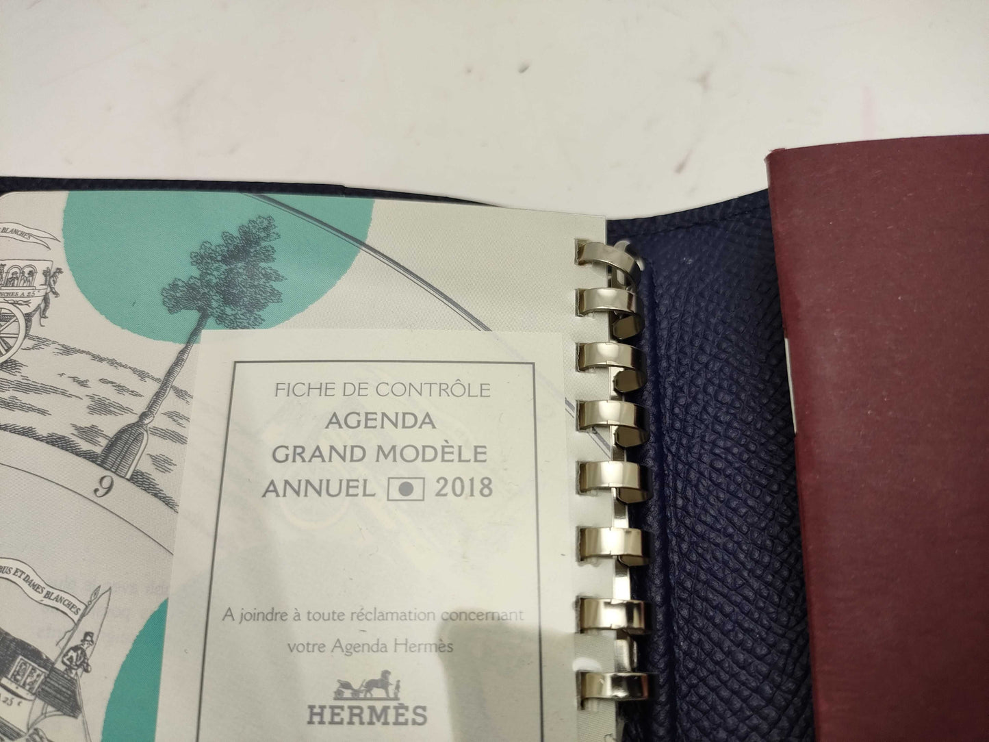 HERMES HERMES system notebook cover