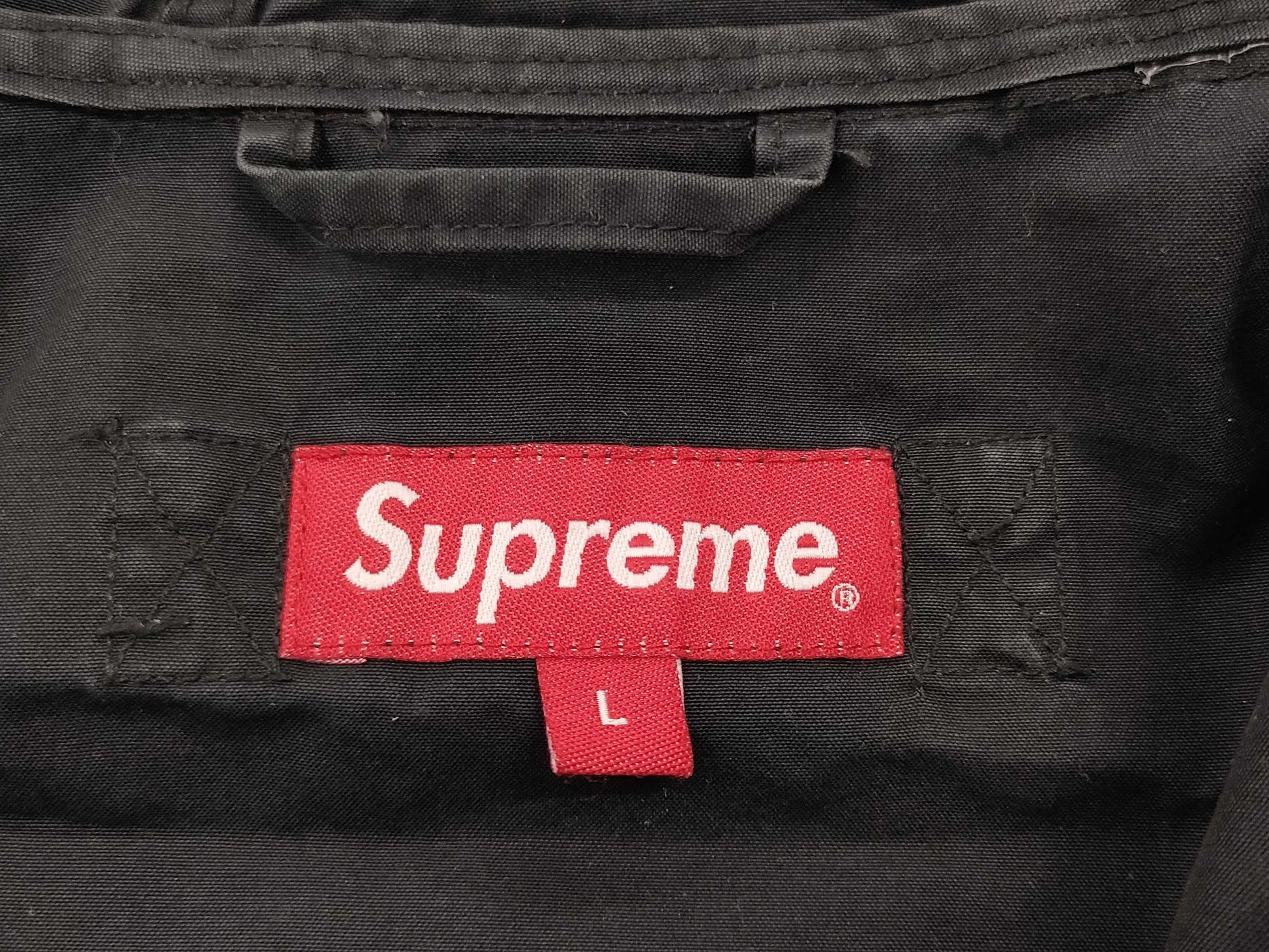 Supreme Mesh Pocket Cargo Jacket 21SS Black Jacket
