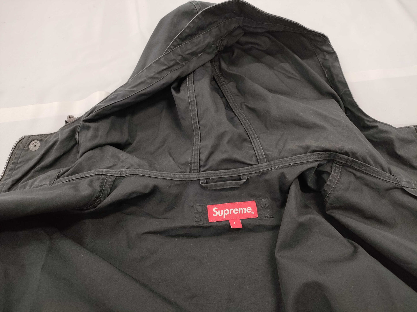 Supreme Mesh Pocket Cargo Jacket 21SS Black Jacket
