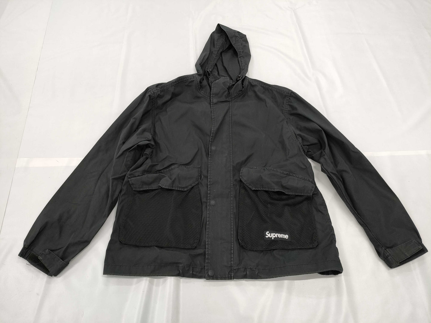 Supreme Mesh Pocket Cargo Jacket 21SS Black Jacket