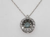 D 0.20ct K18WG 1.2g Necklace 