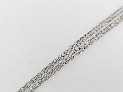 D 0.20ct K18WG 1.2g Necklace 