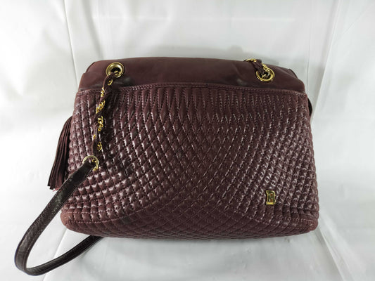 BALLY Quilted Chain Hand Tote Bag
