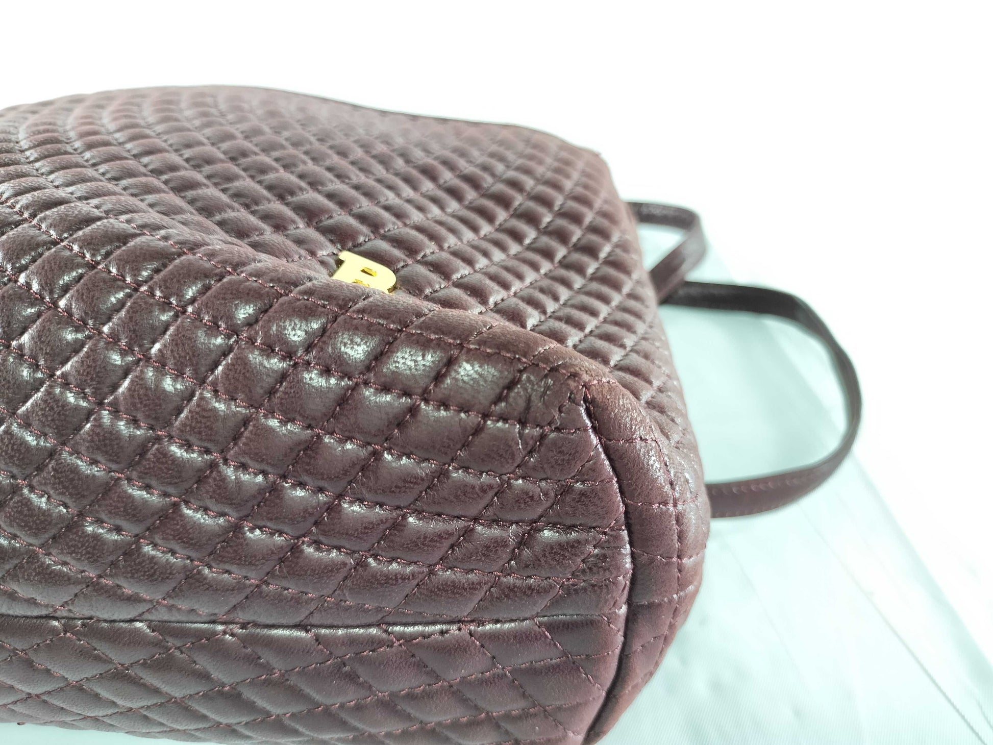 BALLY Quilted Chain Hand Tote Bag