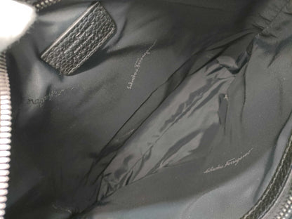 Salvatore Ferragamo Gancini Embossed Leather Shoulder Bag