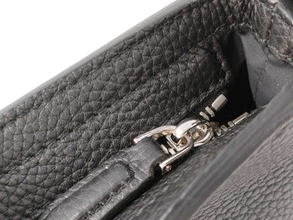 Salvatore Ferragamo Gancini Embossed Leather Shoulder Bag