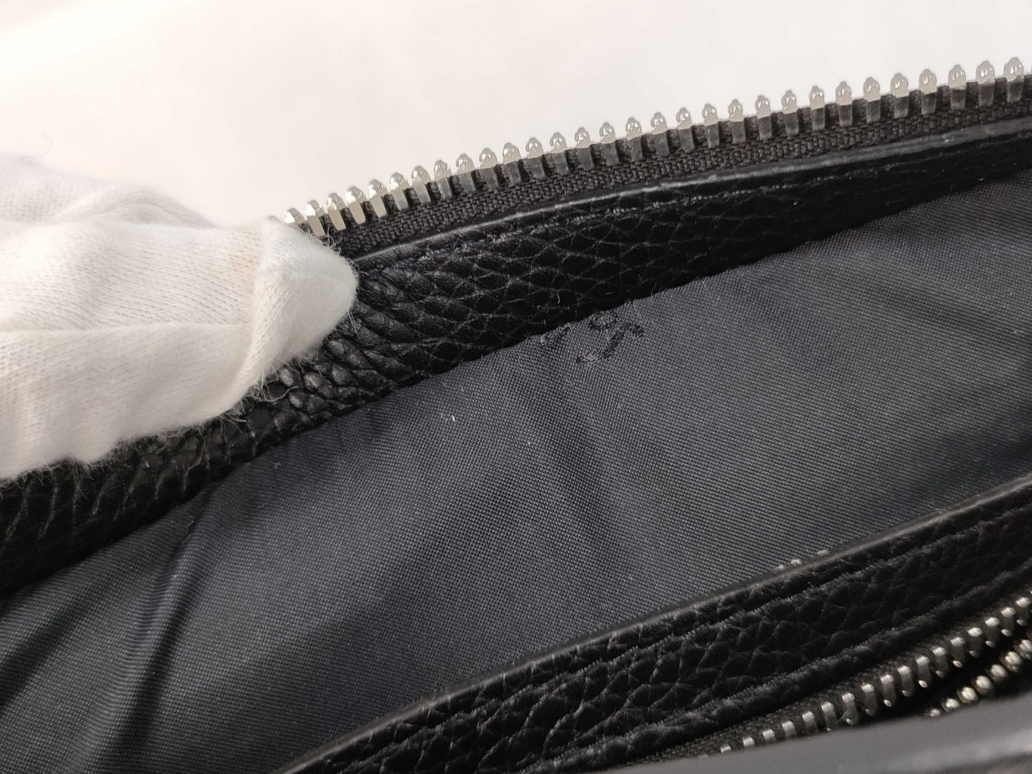 Salvatore Ferragamo Gancini Embossed Leather Shoulder Bag