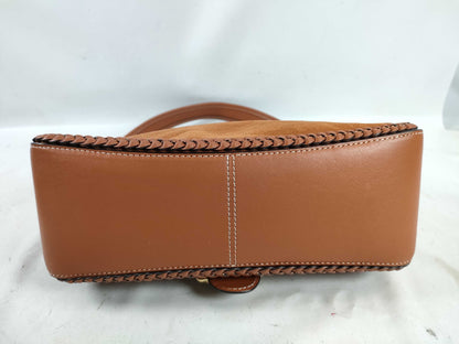 COACH CJ817 Leather Shoulder Bag