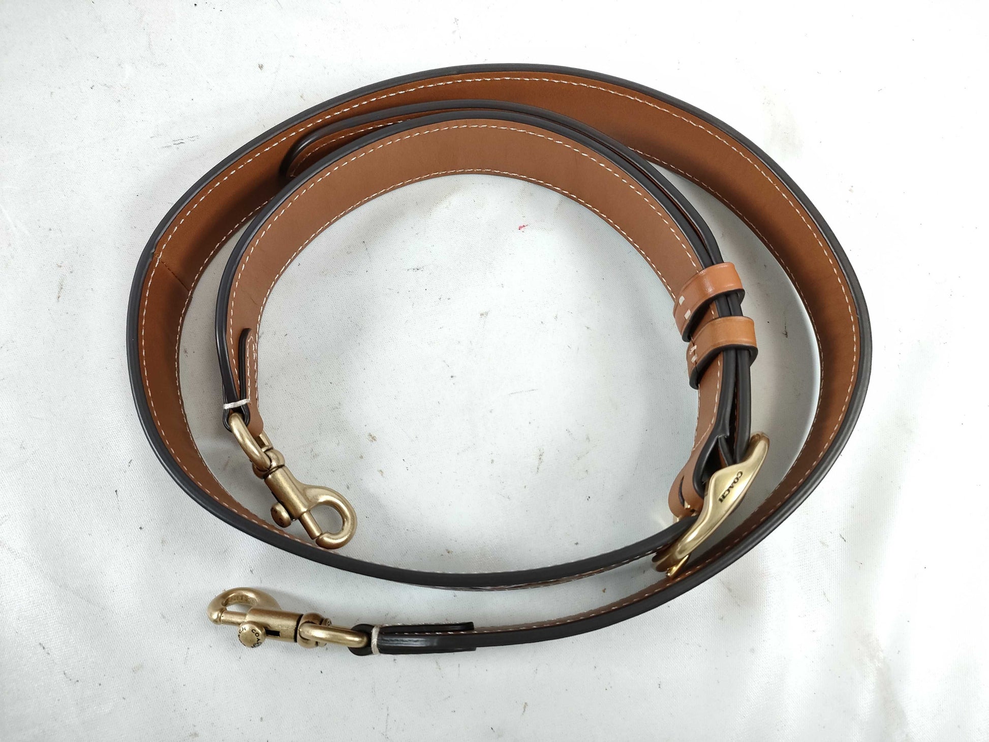 COACH CJ817 Leather Shoulder Bag