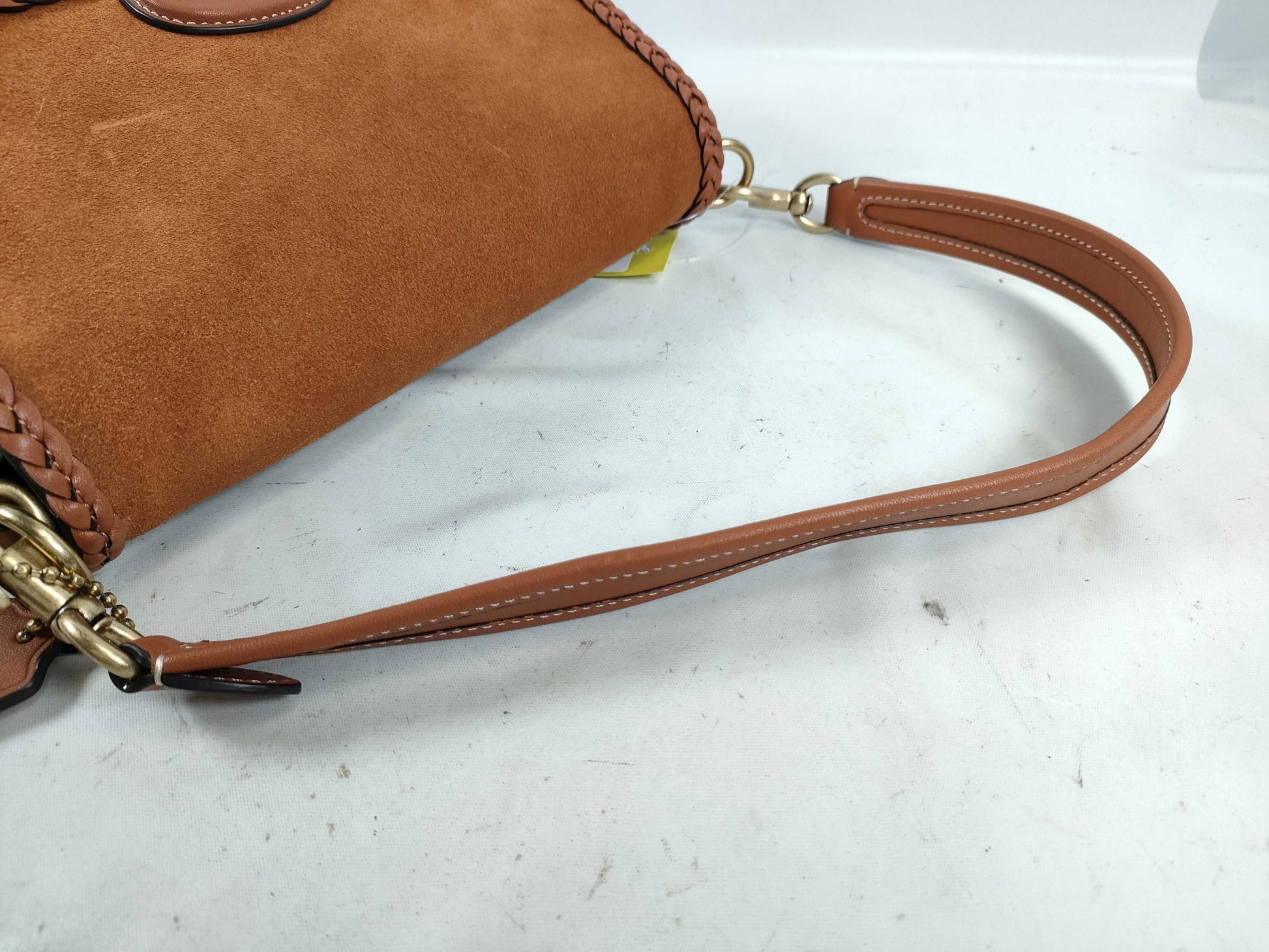 COACH CJ817 Leather Shoulder Bag