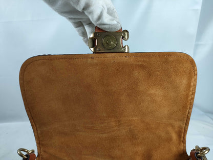 COACH CJ817 Leather Shoulder Bag