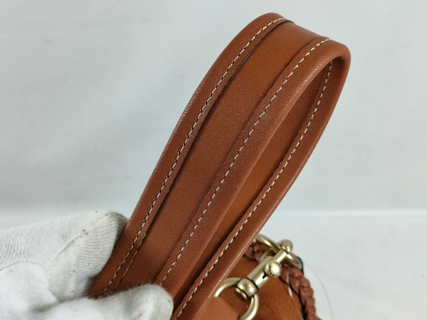 COACH CJ817 Leather Shoulder Bag