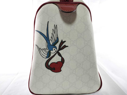 GUCCI Bamboo 189895 PVC Sherry Ribbon Boston Bag