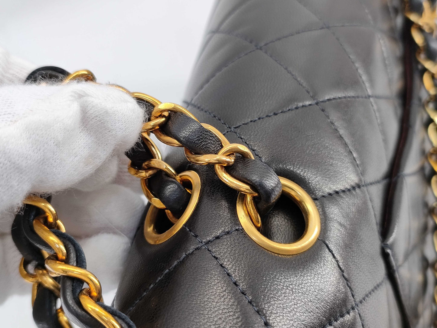 CHANEL [With sticker card] No. 3 Lambskin Matelasse 25 Shoulder Bag