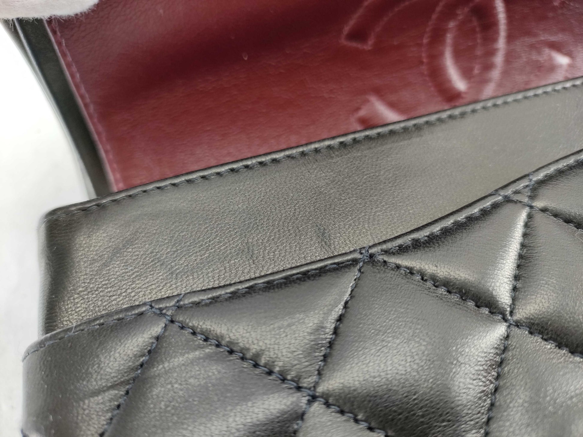 CHANEL [With sticker card] No. 3 Lambskin Matelasse 25 Shoulder Bag