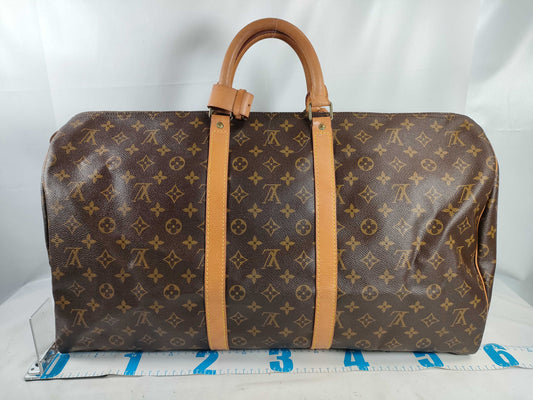 LOUIS VUITTON M41424 Monogram Keepall 55 MI874 Boston Bag