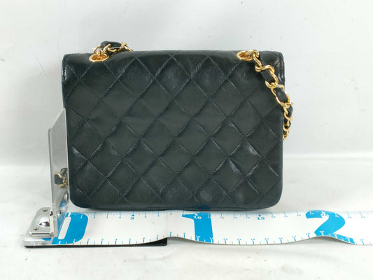 CHANEL Matelasse Matelasse Mini Turnlock Circle Chain Shoulder Bag