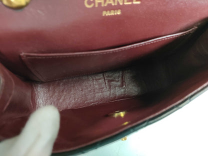CHANEL Matelasse Matelasse Mini Turnlock Circle Chain Shoulder Bag
